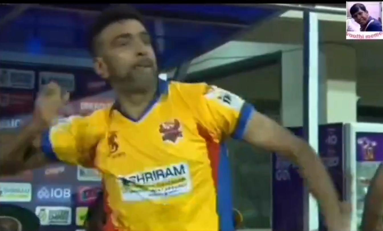 Ashwin loses his cool during TNPL match [X]
